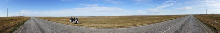 Panorama 3D de la Steppe Kazakh