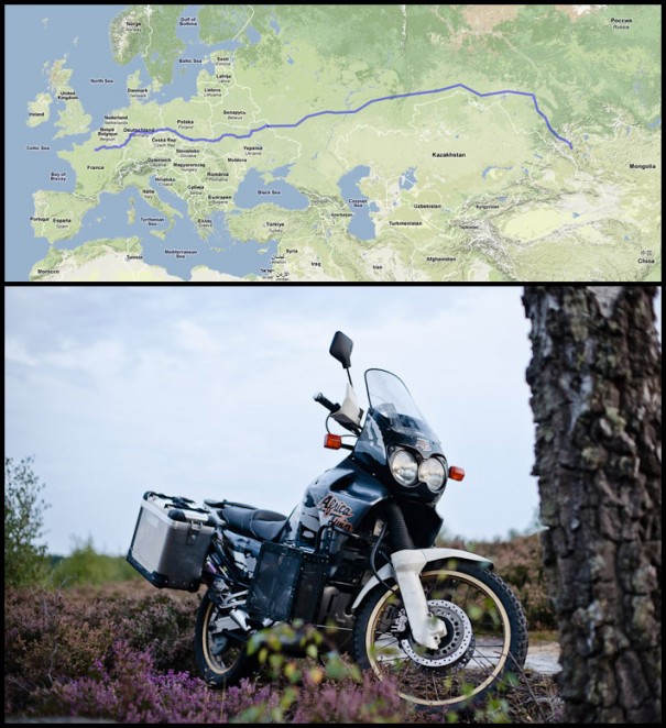 Barbara la Moto en Mongolie